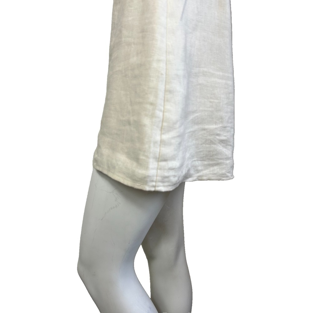 Reformation Violaine Linen Mini Dress Size 0 Beige Straps Adjustable Sleeveless - Picture 3 of 12
